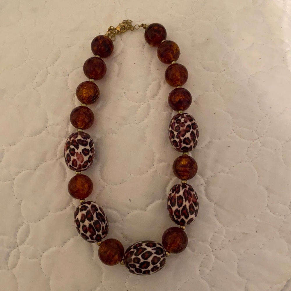Cheetah choker necklace